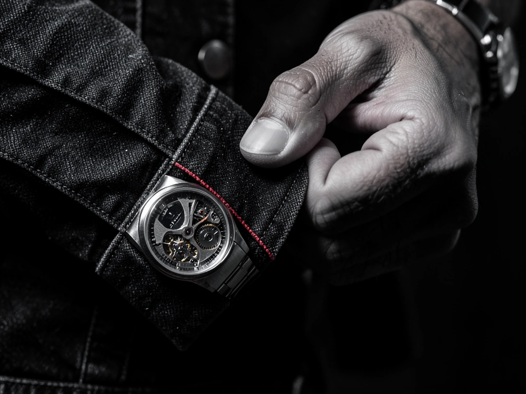 Dark denim